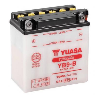 Yuasa AGM YB9-B motorkerkpr akkumultor, 12V 9Ah 115A B+ Motoros termkek alkatrsz vsrls, rak